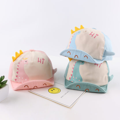 Cartoon Dinosaur Baseball Cap for Infants and Toddlers