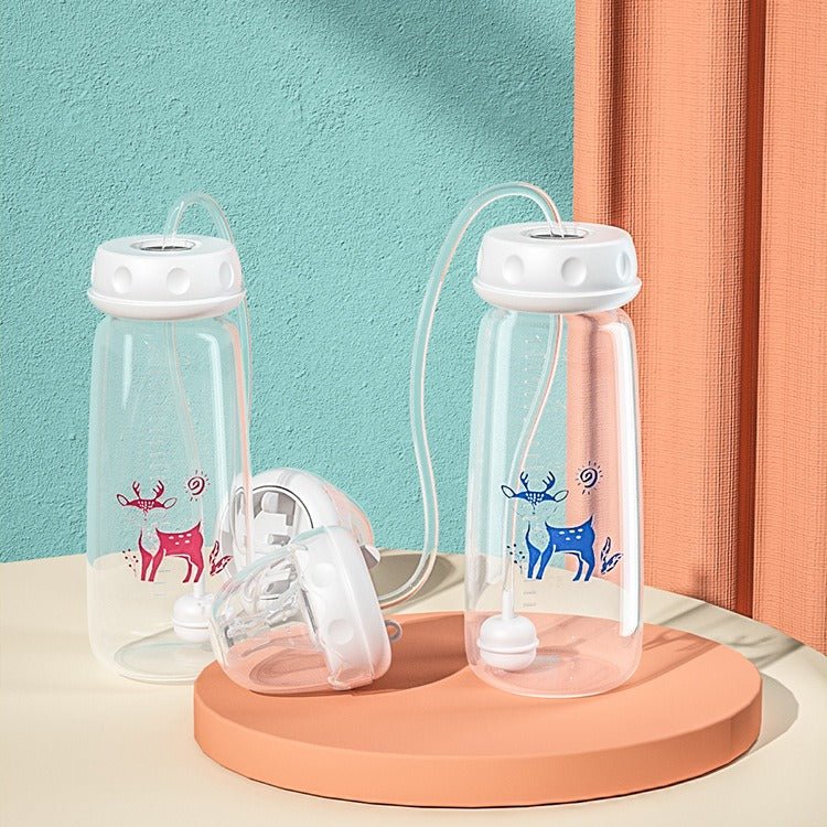 TROPELA Hands-Free Baby Feeding Bottle with Tube (240ml)