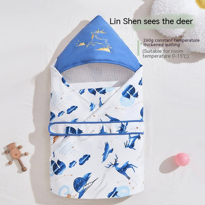 Thickened Spring Swaddling Quilt for Newborns