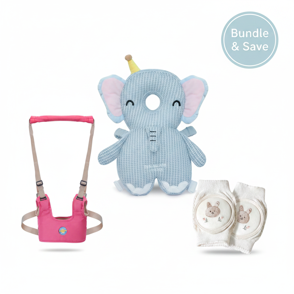 TROPELA Baby Safety Starter Bundle - Head Protector Backpack, Walking Harness & Knee Pads
